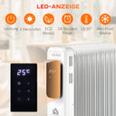 HOMCOM Portable Electric Oil Heater with Adjustable Temperature