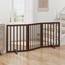 Algherohein Bamboo Freestanding Dog Gates for Doorways