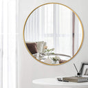 LIYANJJ Premium Quality Round Wall Mirror with Metal Frame