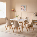 GrandCA HOME Set of 2 Scandinavian Dining Chairs
