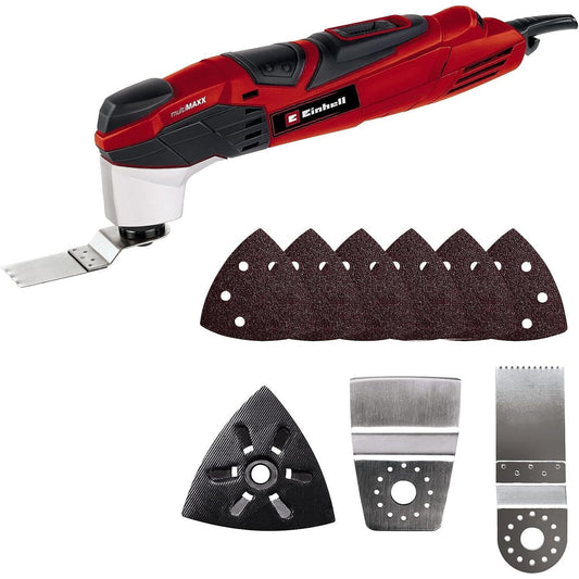 Einhell - TE-MG 200 CE Oscillating Multi Tool Kit With Blades And Sander Pads