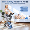 Vannect Foldable Exercise Bike with 16 Levels Magnetic Resistance - Oversized Saddle