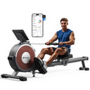 MERACH Magnetic Rowing Machine - 16 Levels Quiet Resistance