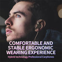 Yinyoo - KZ ZSN Pro In-Ear Headphones, 1BA 1DD, Purple, Gaming Earbuds