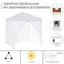 Outsunny Waterproof Pop-Up Folding Gazebo with 4 Side Walls