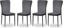 AINPECCA Velvet Dining Chairs - Grey