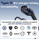 Vdlpowereu - Type 2 EV Charger 3.6 kW, 16 A, 5 m Cable, CE & TÜV Certified