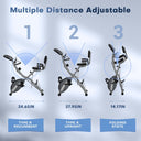 Vannect Foldable Exercise Bike with 16 Levels Magnetic Resistance - Oversized Saddle