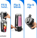 nutribullet Flip Portable Blender with Insulated Cup, Cordless, Black