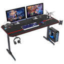 Sogesfurniture Ergonomic Gaming Desk with Mouse Pad - Black