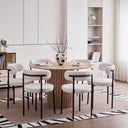 JZGORC Modern Round Wabi-Sabi Style Dining Table