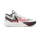 Men's Nike Kyrie 8 White University Red basketball shoes with black and red accents