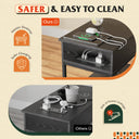 WLIVE 3-Tier Side Table with Charging Station
