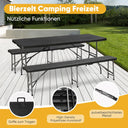 Sekey Foldable Beer Garden Table Set with 2 Benches