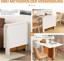 HOMCOM Folding Dining Table - Oak & White
