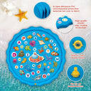Paochocky Kids Splash Pad Sprinkler Play Mat