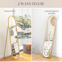 HOMCOM Full Length Leaner Mirror with Support Frame