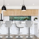 CorLiving Set of 2 Adjustable Height Bar Stools in White