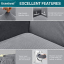 Granbest 2 Seater Sofa Cover - Light Gray