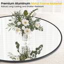 dainslef 24 Inch Round Metal Frame Mirror
