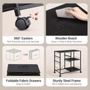 Devaise 3 Drawer Mobile File Cabinet with Open Storage Shelf