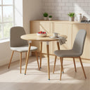 Relaxdays Scandinavian Style Round Dining Table