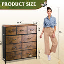 WLIVE 9-Drawer Dresser - White