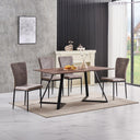 AINPECCA Modern Dining Chairs Set of 4 with Suede High Back