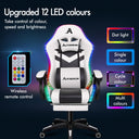 ALFORDSON Ergonomic Gaming Chair with 8-Point Massage and RGB LED