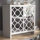 Galano Iris 2 Door Sideboard with Acrylic Mirror Doors