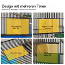 UUE Large Bird Cage with Grass Nest, Swing, and Ladder