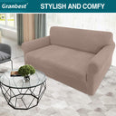 Granbest High Stretch 2 Seater Sofa Cover in Sand