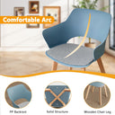 GrandCA HOME Nordic Kitchen Chairs Set of 4 with Solid Wood Legs