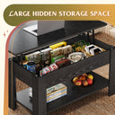 WLIVE Lift Top Coffee Table with Storage Shelf