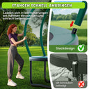 SAIBERTAN FITNESS SAIBERTAN Outdoor Trampoline with Safety Net and Lad