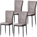 AINPECCA Modern Suede Dining Chairs | Set of 2
