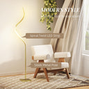 HOMCOM Modern Dimmable LED Floor Lamp with Adjustable Brightness