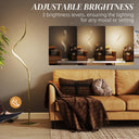 HOMCOM Modern Dimmable LED Floor Lamp with Adjustable Brightness