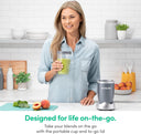 nutribullet Personal Blender for Shakes, Smoothies, Food Prep, and Frozen Blending, 24 Ounces, 600 Watt, Gray,