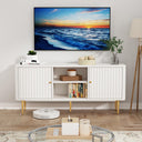 ARTPOWER Mid Century Modern White TV Stand