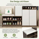 Multifunctional Shoe Rack with Padded Seat