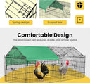DEStar Foldable Metal Chicken Coop Enclosure - 181cm x 77cm