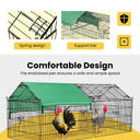 DEStar Foldable Outdoor Metal Coop Cage for Small Pets