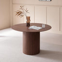 GrandCA HOME Round Dining Table - 120cm Dark Brown