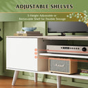 WLIVE Mid-Century Modern TV Stand for 65-70 Inch TVs