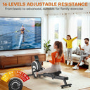 DMASUN Magnetic Rowing Machine for Home Gym with 16 Resistance Levels
