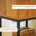 HOMCOM Console Table with Cupboard, Modern Design