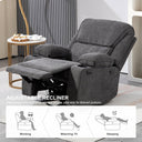 BRTHORY Rocker Recliner Chair with Massage, Heated, 360° Swivel