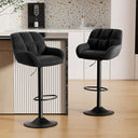 Hawthyhome Adjustable Bar Stools - Black