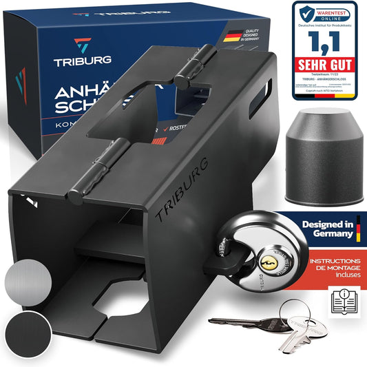 TRIBURG - Trailer Lock With Round Lock And Protective Cap | Robust Security